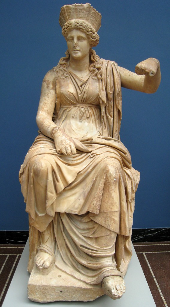 Estatua de marmore Cybele_sec. I a.C