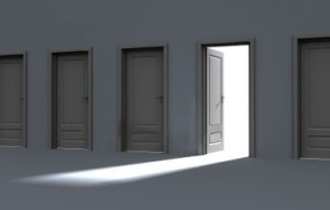 LV - Opened door