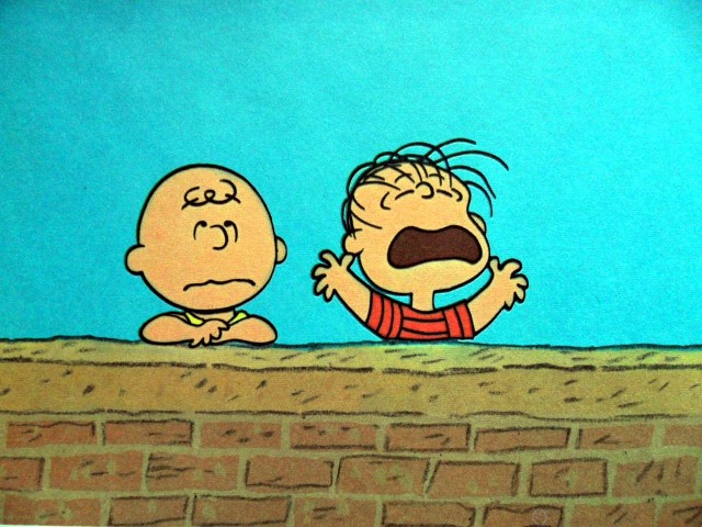 Charlie Brown e Linus.